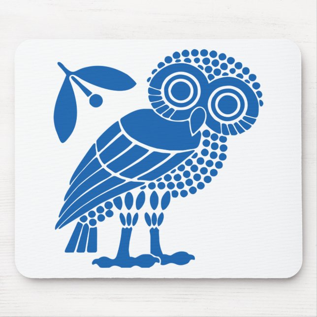 Alfombrilla De Ratón Símbolo de la bandera municipal de Atenas emblema  (Frente)