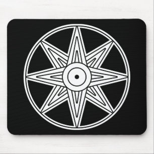Alfombrilla De Ratón Símbolo de la estrella de Inanna