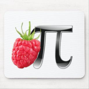 Alfombrilla De Ratón Símbolo de la frambuesa y del pi