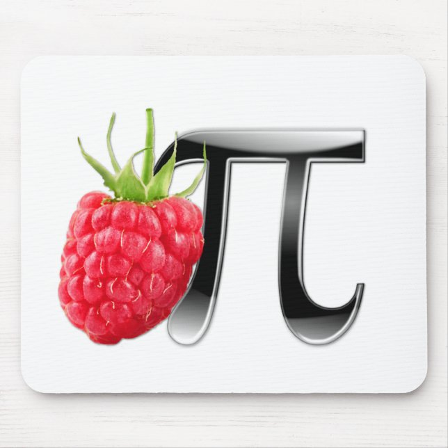 Alfombrilla De Ratón Símbolo de la frambuesa y del pi (Frente)