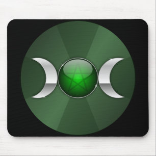 Alfombrilla De Ratón símbolo de la luna de la diosa