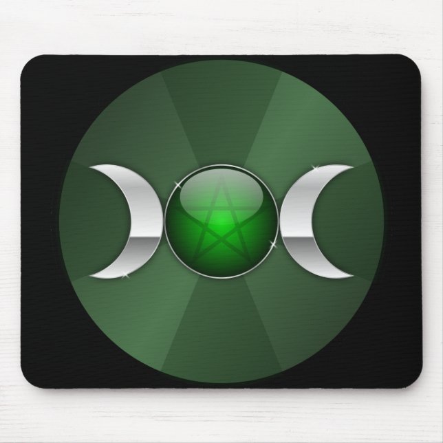 Alfombrilla De Ratón símbolo de la luna de la diosa (Frente)