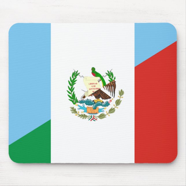 Alfombrilla De Ratón símbolo de media bandera guatemala méxico (Frente)