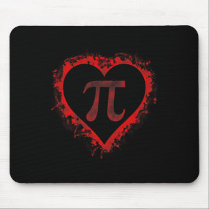 Alfombrilla De Ratón Símbolo de Pi Day Día de San Valentín de corazón N