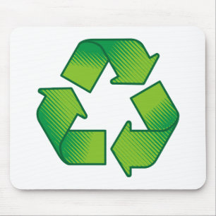 Alfombrilla De Ratón Símbolo de reciclaje