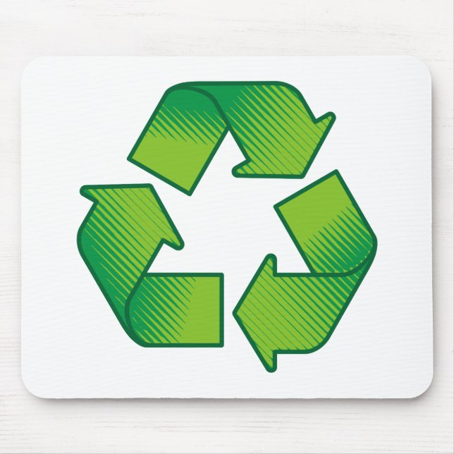 Alfombrilla De Ratón Símbolo de reciclaje (Frente)