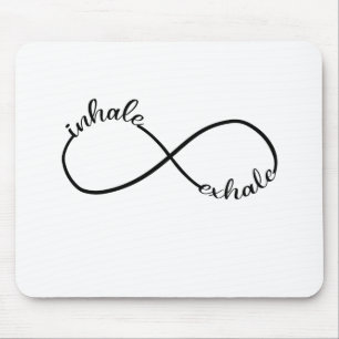 Alfombrilla De Ratón Símbolo de Rótulo infinito de inhalación T-Shirt Y