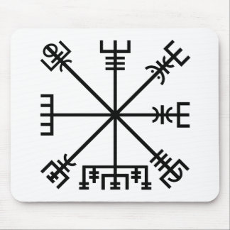 Alfombrilla De Ratón Símbolo de Viking Vegvisir