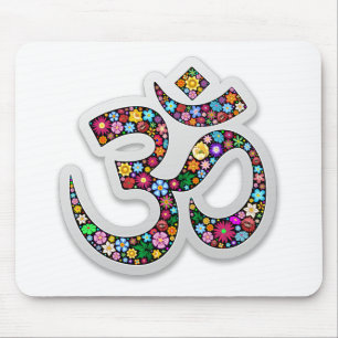 Alfombrilla De Ratón Símbolo de yoga Om Ohm Aum Namaste