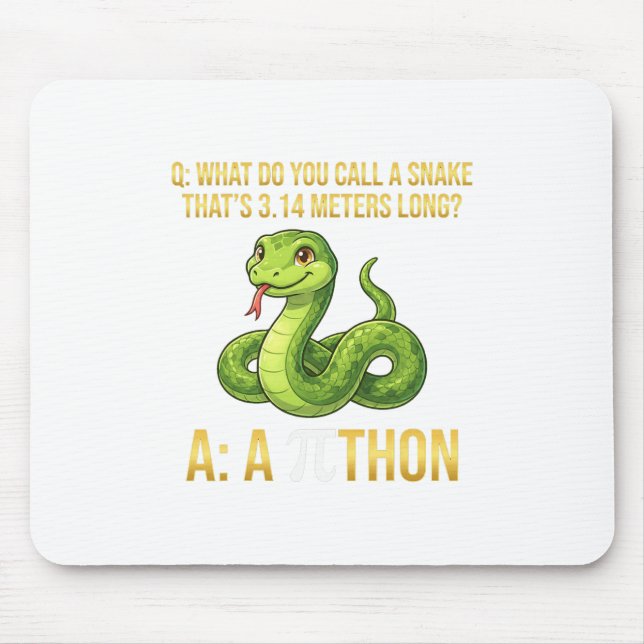 Alfombrilla De Ratón Símbolo del día de Pi Pithon Python divertido prof (Frente)