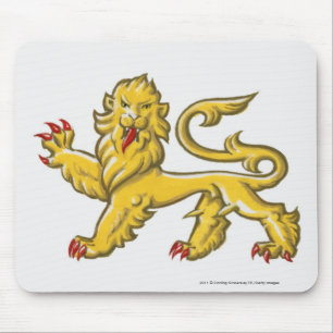 Alfombrilla De Ratón Símbolo heráldico de guardant statant del león