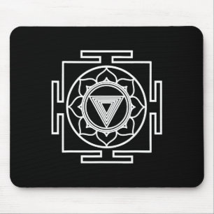 Alfombrilla De Ratón Símbolo Hindú Yantra Kali Hinduismo Yoga Arte Orie