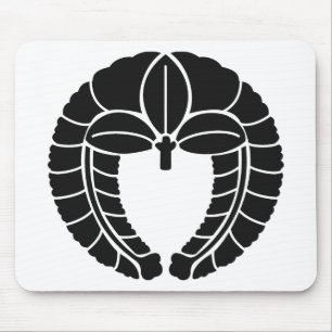 Alfombrilla De Ratón Símbolo japonés del escudo familiar (KAMON)