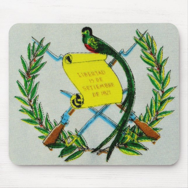 Alfombrilla De Ratón Símbolo nacional guatemalteco con quetzal (Frente)