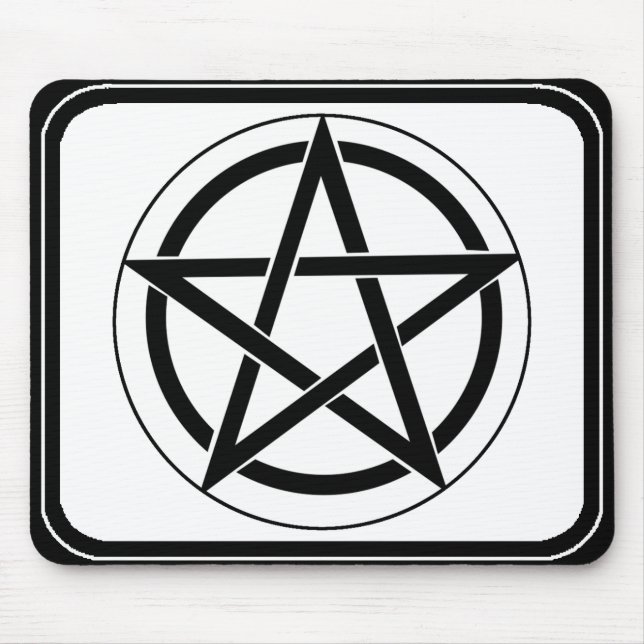 Alfombrilla De Ratón Símbolo pentagram (Frente)