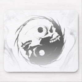 Alfombrilla De Ratón Símbolo religioso Yin yang oscuro
