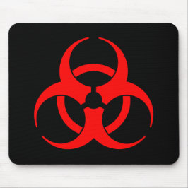 Alfombrilla De Ratón Símbolo rojo Mousepad del Biohazard