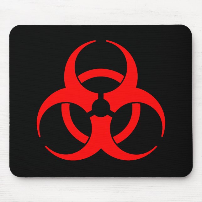 Alfombrilla De Ratón Símbolo rojo Mousepad del Biohazard (Frente)
