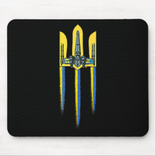 Alfombrilla De Ratón Símbolo Tridente Tryzub de Ucrania Escudo Logo Ucr