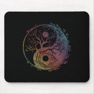 Alfombrilla De Ratón Símbolo Yin Yang, Árbol de la Vida, Tai Chi, Qigon