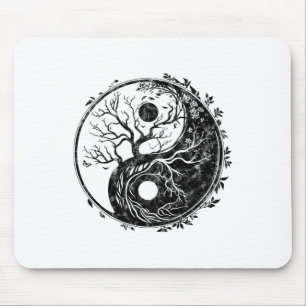 Alfombrilla De Ratón Símbolo Yin Yang, Árbol de la Vida, Tai Chi, Qigon