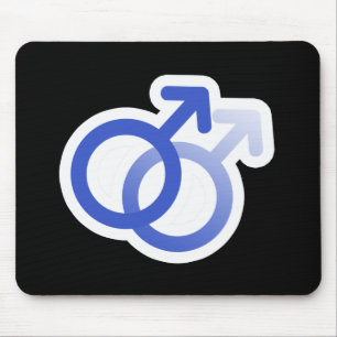 Alfombrilla De Ratón SÍMBOLOS DE AMOR GAY BLUE -.png