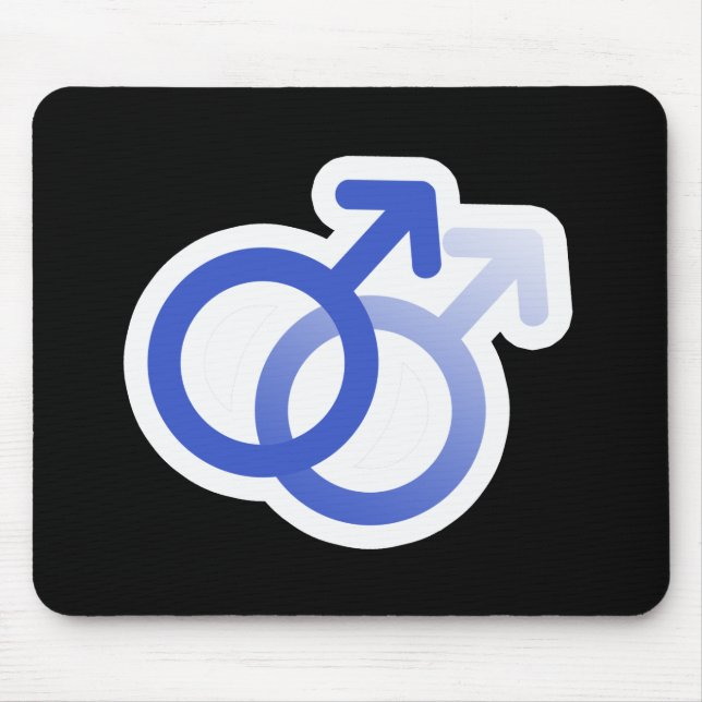 Alfombrilla De Ratón SÍMBOLOS DE AMOR GAY BLUE -.png (Frente)