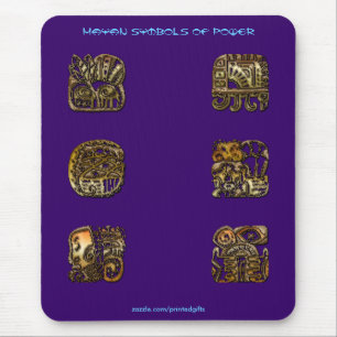 Alfombrilla De Ratón Símbolos de MAYAN en Power Mousepad