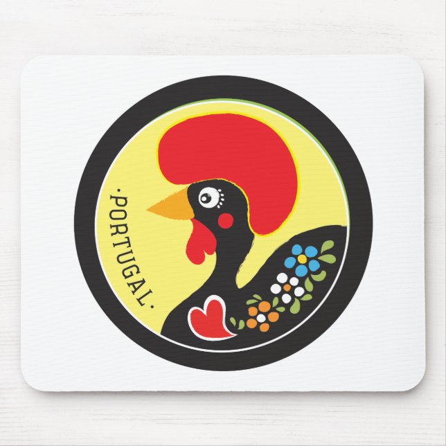 Alfombrilla De Ratón Símbolos de Portugal - Galo de Barcelos (Frente)
