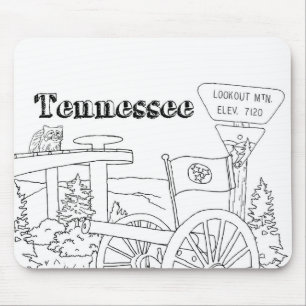 Alfombrilla De Ratón Símbolos estatales de Tennessee Imágenes estatales