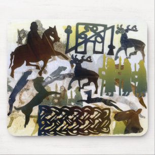 Alfombrilla De Ratón Símbolos y cordón pictos