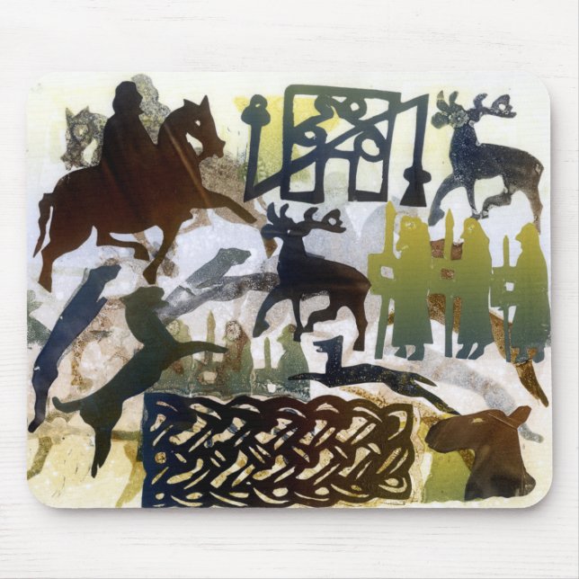 Alfombrilla De Ratón Símbolos y cordón pictos (Frente)