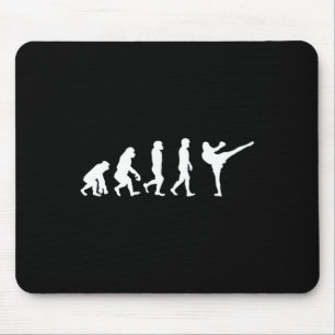 Alfombrilla De Ratón Simio Gorila Evolución Humana Divertida Karate Box