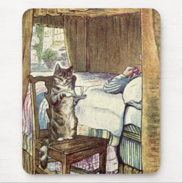 Alfombrilla De Ratón Simpkin el gato sirve té - Beatrix Potter