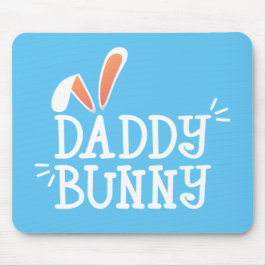 Alfombrilla De Ratón Simple Daddy Bunny Easter Typography | Mousepad