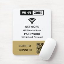 Simple Elegante Wifi QR Código contraseña de red