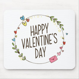 Alfombrilla De Ratón Simple, feliz día de San Valentín | Mousepad