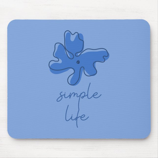 Alfombrilla De Ratón Simple Life Minimalism Mousepad (Frente)