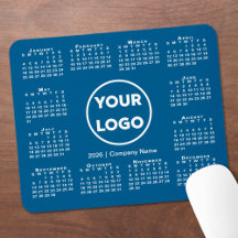 Simple logotipo de negocio de calendario 2026 en a