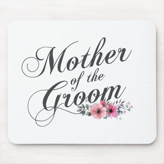 Alfombrilla De Ratón Simple madre del Boda Groom | Mousepad (Frente)