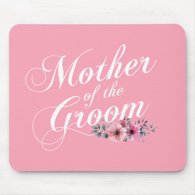 Alfombrilla De Ratón Simple madre del Boda Groom | Mousepad (Frente)