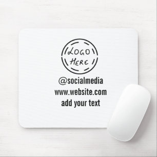 Alfombrilla De Ratón simple mínimo personalizado acuarela añadir sitio 