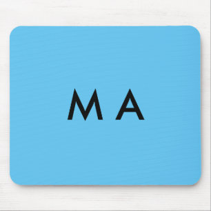 Alfombrilla De Ratón Simple monogram add your name letter man minimal t