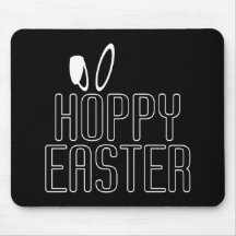 Simple tipografía de pascua de pascua | Mousepad