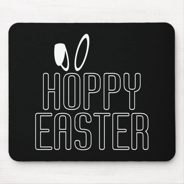 Alfombrilla De Ratón Simple tipografía de pascua de pascua | Mousepad (Frente)