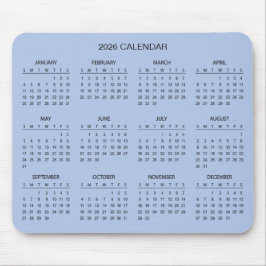 Alfombrilla De Ratón Simple Yet Elegant 2026 Calendar | Mousepad
