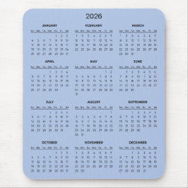 Alfombrilla De Ratón Simple Yet Elegant 2026 Calendar | Mousepad