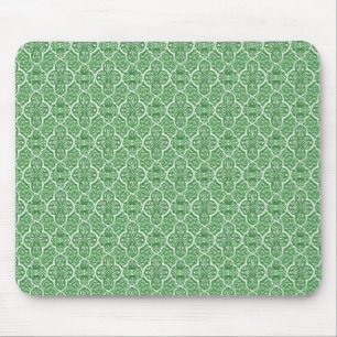 Alfombrilla De Ratón Simplemente clásico Damask Mousepad, Kelly Green