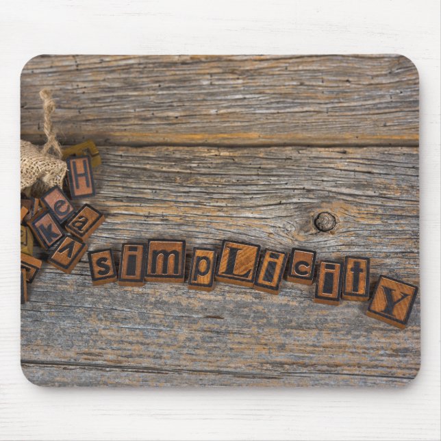 Alfombrilla De Ratón Simplicidad de la prensa escrita (Frente)