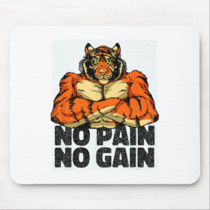 Alfombrilla De Ratón Sin Dolor Sin Ganancia Gimnasio De Tigre